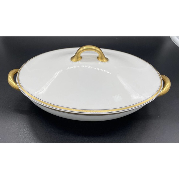 Haviland And Co. Limoges Covered Vegetable Bowl 9 1/2" Soup Tureen Casserole - Picture 2 of 13